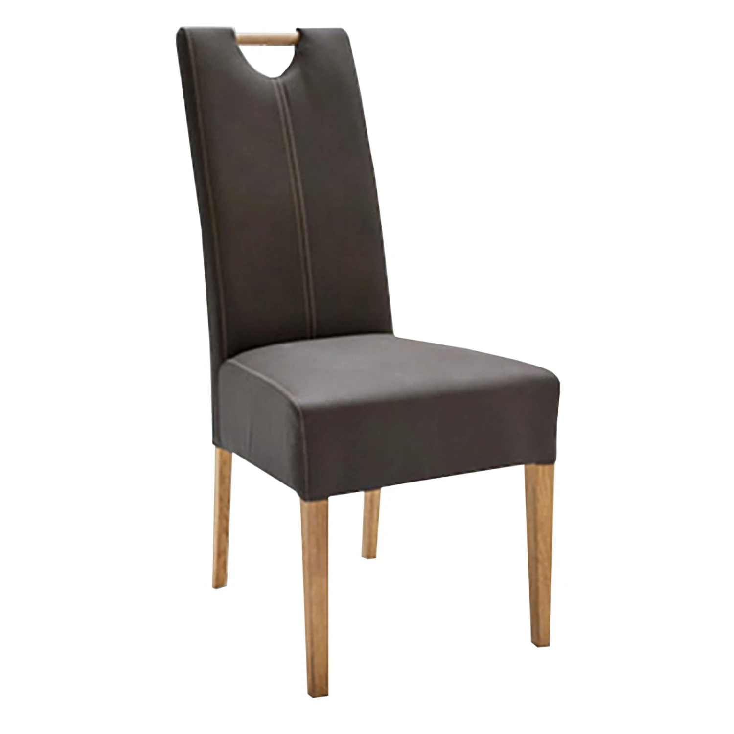 Ella@HOME Polsterstuhl - braun - Massivholz - Lederoptik 4 Ella@HOME Polsterstuhl - braun - Massivholz - Lederoptik – Bild 4