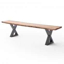 Sitzbank - natur-antik - Akazie Massivholz - 180 cm