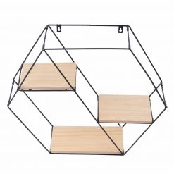 Wandregal - schwarz-natur - 58 cm -Esszimmer Verkaufsgeschäft 1257000200 06 1600Wx1600H