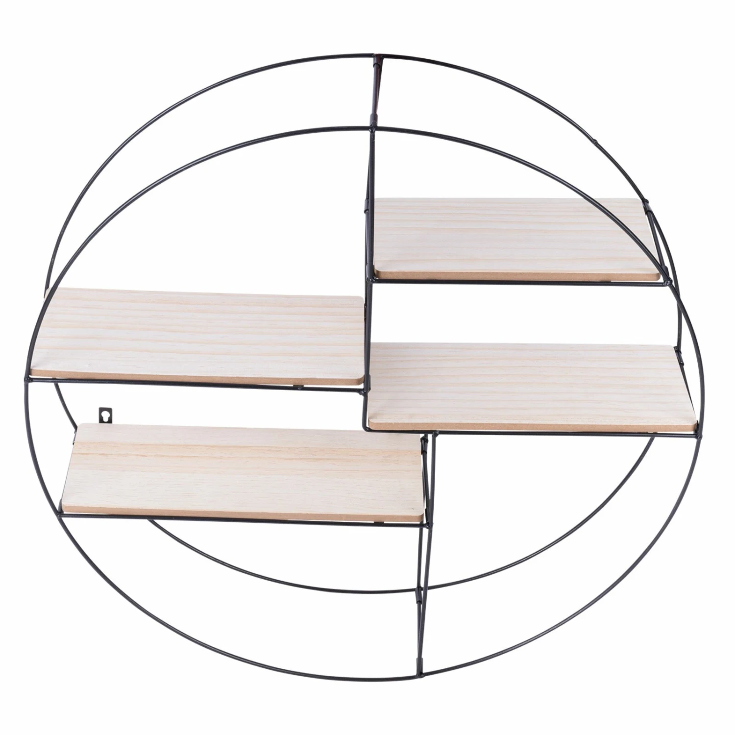 Wandregal - schwarz-natur - 70 cm 4 Wandregal - schwarz-natur - 70 cm – Bild 4