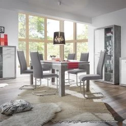 Esstisch - Beton-weiß - ausziehbar -Esszimmer Verkaufsgeschäft 1265002900 03 1600Wx1600H