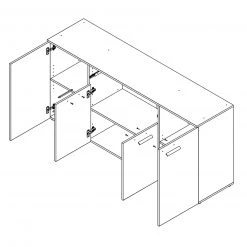 Sideboard - Sandeiche - 169,3 cm breit -Esszimmer Verkaufsgeschäft 1277000400 03 1600Wx1600H
