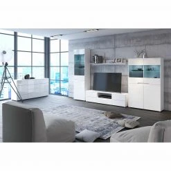 Vitrine HILTON - weiß - 2 Türen - 56 cm breit -Esszimmer Verkaufsgeschäft 1331000600 04 1600Wx1600H