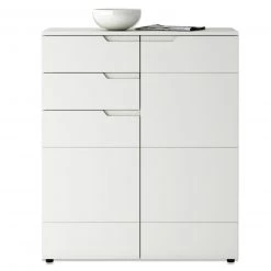Kommode HILTON - weiß Hochglanz - 100 cm breit