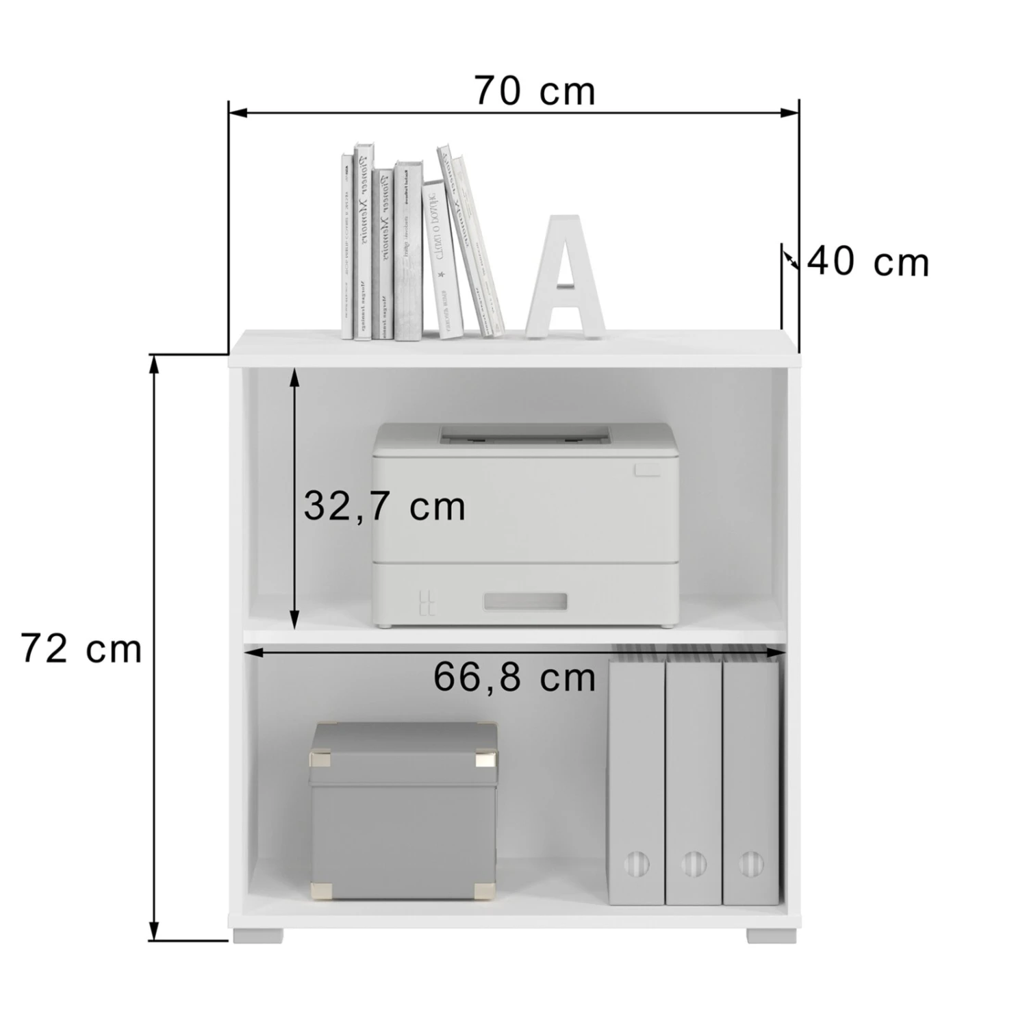 Regal MOVER - weiß - 68 cm 3 Regal MOVER - weiß - 68 cm – Bild 3