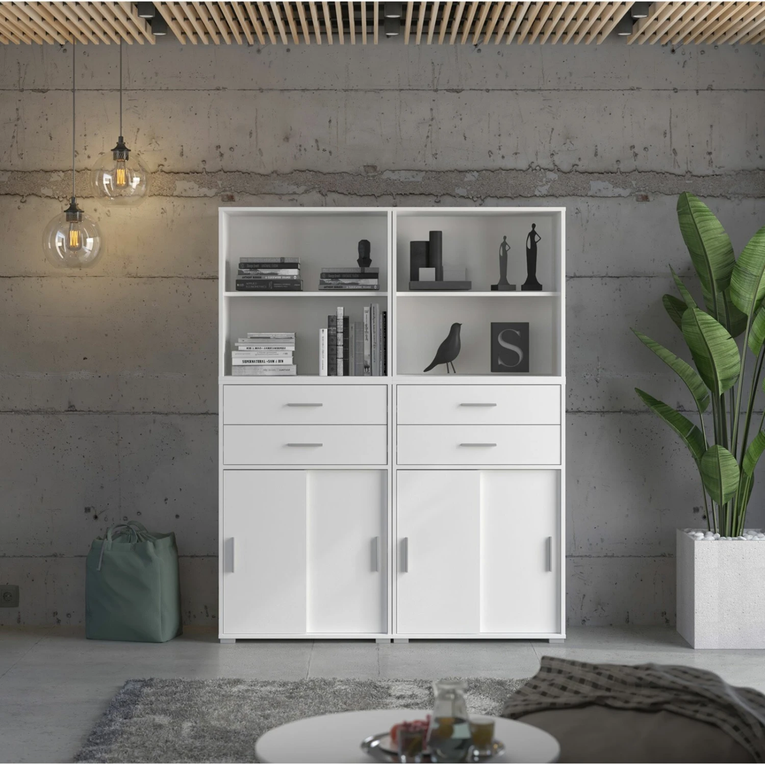 Regal MOVER - weiß - 68 cm 4 Regal MOVER - weiß - 68 cm – Bild 4