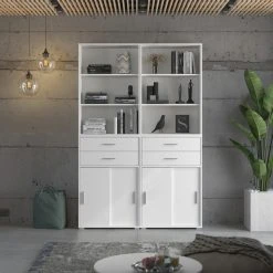 Standregal MOVER - weiß - 68x107 cm 12 Standregal MOVER - weiß - 68x107 cm -Esszimmer Verkaufsgeschäft 1331001300 05 1600Wx1600H