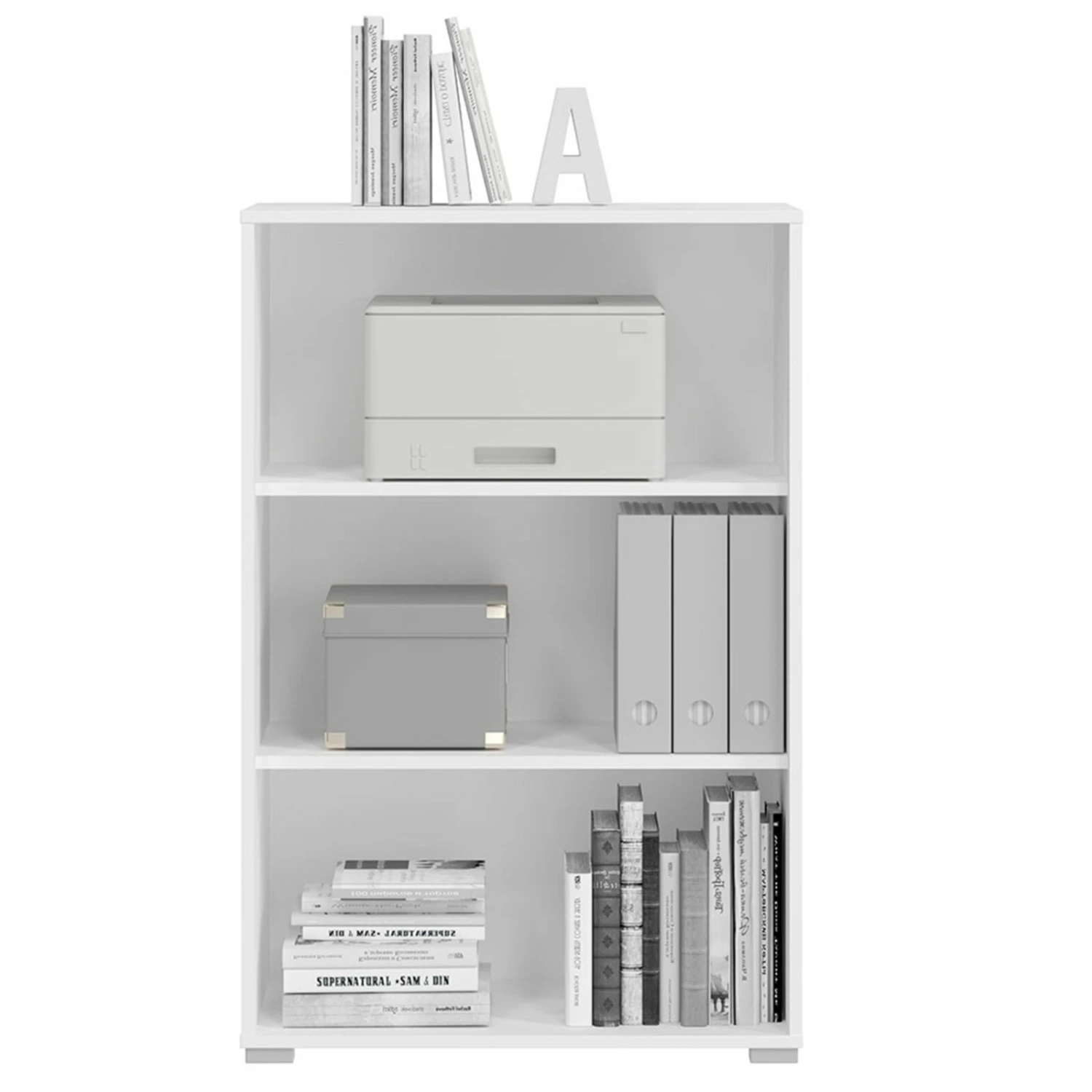 Standregal MOVER - weiß - 68x107 cm 1 Standregal MOVER - weiß - 68x107 cm