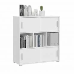 Kommode MOVER - weiß - 4 Schiebetüren - 100x107 cm -Esszimmer Verkaufsgeschäft 1331001600 03 1600Wx1600H