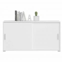 Sideboard MOVER - weiß - 2 Schiebetüren - 136x72 cm -Esszimmer Verkaufsgeschäft 1331001900 03 1600Wx1600H