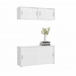 Sideboard MOVER - weiß - 2 Schiebetüren - 136x72 cm -Esszimmer Verkaufsgeschäft 1331001900 07 1600Wx1600H