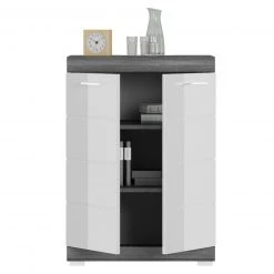 Kommode SCOUT - Rauchsilber - weiß Hochglanz - 60 cm -Esszimmer Verkaufsgeschäft 1331003000 03 1600Wx1600H