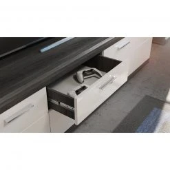 Lowboard SCOUT - Rauchsilber - weiß Hochglanz - 180 cm 8 Lowboard SCOUT - Rauchsilber - weiß Hochglanz - 180 cm -Esszimmer Verkaufsgeschäft 1331003200 04 1600Wx1600H