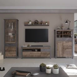 TV-Lowboard OLIVER - Tabak Eiche-Matera - 149 cm breit -Esszimmer Verkaufsgeschäft 1331005100 04 1600Wx1600H