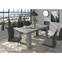 Esstisch TITAN - Rauchsilber - ausziehbar -Esszimmer Verkaufsgeschäft 1331006301 04 1600Wx1600H