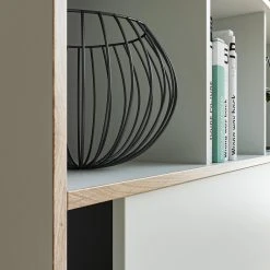 Kommode JESPER - weiß-Eiche - 8 offene Fächer - 141 cm 10 Kommode JESPER - weiß-Eiche - 8 offene Fächer - 141 cm -Esszimmer Verkaufsgeschäft 1331006800 05 1600Wx1600H