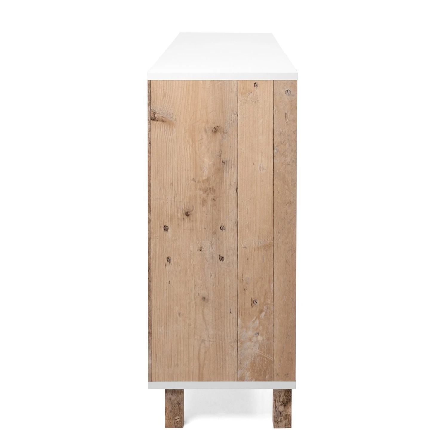 Kommode MENORCA - weiß-Old Style hell - 3 Türen - 160 cm 4 Kommode MENORCA - weiß-Old Style hell - 3 Türen - 160 cm – Bild 4