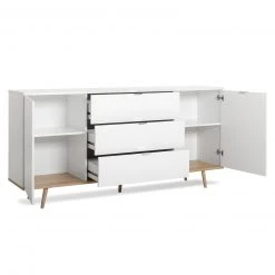Sideboard GÖTEBORG - weiß-Sonoma Eiche - 180 cm breit -Esszimmer Verkaufsgeschäft 1332000600 03 1600Wx1600H