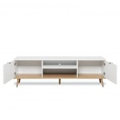 Lowboard GÖTEBORG - weiß-Sonoma Eiche - 160 cm breit -Esszimmer Verkaufsgeschäft 1332000900 04 1600Wx1600H