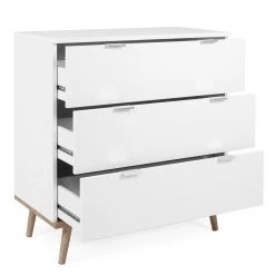 Kommode GÖTEBORG - weiß-Sonoma Eiche - 80 cm breit -Esszimmer Verkaufsgeschäft 1332001300 03 1600Wx1600H