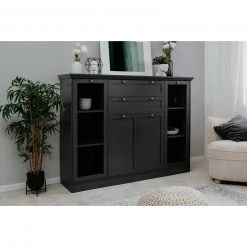 Highboard VERA - anthrazit - 160 cm breit -Esszimmer Verkaufsgeschäft 1332002400 06 1600Wx1600H