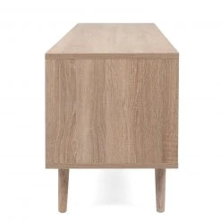 Lowboard BALI - Sonoma Eiche-Rafia geflecht - 150 cm breit -Esszimmer Verkaufsgeschäft 1332003200 05 1600Wx1600H