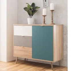 Kommode CUBA - Sonoma Eiche - tricolor- 103 cm breit 14 Kommode CUBA - Sonoma Eiche - tricolor- 103 cm breit -Esszimmer Verkaufsgeschäft 1332003300 07 1600Wx1600H