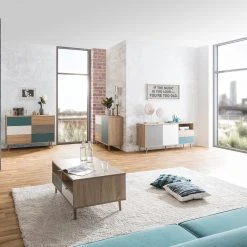 Kommode CUBA - Sonoma Eiche - tricolor- 103 cm breit 15 Kommode CUBA - Sonoma Eiche - tricolor- 103 cm breit -Esszimmer Verkaufsgeschäft 1332003300 08 1600Wx1600H