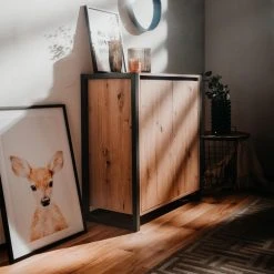 Kommode DENVER - Artisan Eiche-anthrazit - 80 cm -Esszimmer Verkaufsgeschäft 1332005900 04 1600Wx1600H