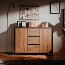 Kommode DENVER - Artisan Eiche-anthrazit - 120 cm -Esszimmer Verkaufsgeschäft 1332006000 05 1600Wx1600H