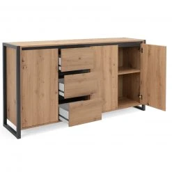 Kommode DENVER - Artisan Eiche-anthrazit - 160 cm -Esszimmer Verkaufsgeschäft 1332006100 03 1600Wx1600H