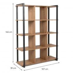 Standregal DENVER - Artisan Eiche-anthrazit - 145 cm -Esszimmer Verkaufsgeschäft 1332006300 04 1600Wx1600H