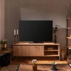 Lowboard DENVER - Artisan Eiche-anthrazit - 160 cm -Esszimmer Verkaufsgeschäft 1332006600 09 1600Wx1600H