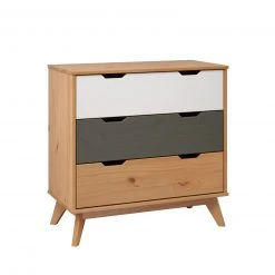 Kommode - honigfarben - Kiefer massiv - 80 cm breit