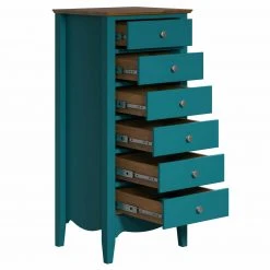 Kommode LISSABON - blau-braun - teilmassiv - 110 cm -Esszimmer Verkaufsgeschäft 1335001101 03 1600Wx1600H