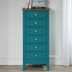 Kommode LISSABON - blau-braun - teilmassiv - 110 cm -Esszimmer Verkaufsgeschäft 1335001101 06 1600Wx1600H