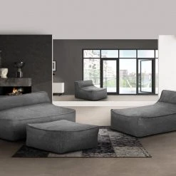 Hocker - dunkelgrau - Microfaser -Esszimmer Verkaufsgeschäft 1336000601 03 1600Wx1600H