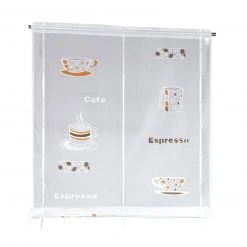 Raffrollo - weiß - Satinbänder - 80x120 cm