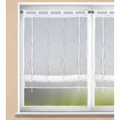 Raffrollo - weiß-taupe - 80x140 cm -Esszimmer Verkaufsgeschäft 2004022906 03 1600Wx1600H