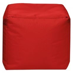 Sitzhocker CUBE BRAVA - tomate - 40x40 cm