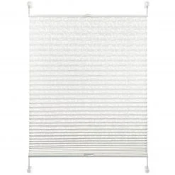 homara Plissee - weiß - floral - 40x130 cm