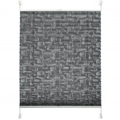 homara Plissee - grau - grafisch - 40x130 cm