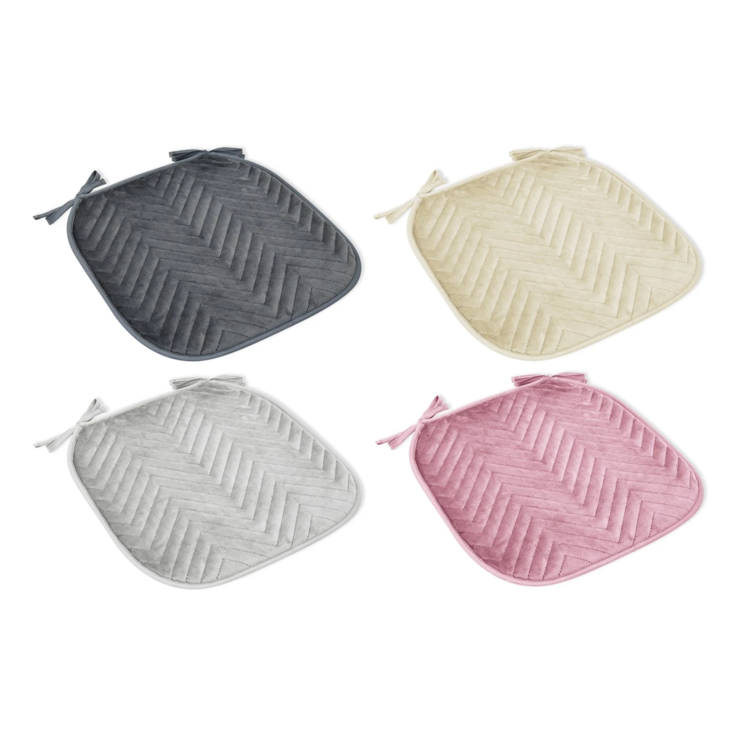 Sitzkissen - farblich sortiert - Wellen-Struktur - 38x39 cm 1 Sitzkissen - farblich sortiert - Wellen-Struktur - 38x39 cm