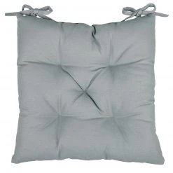 Sitzkissen - grau - uni - 40x40 cm