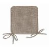 Stuhlkissen - cappuccino - mit 4 Bändern