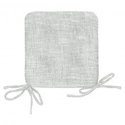 Stuhlkissen - silber - mit 4 Bändern