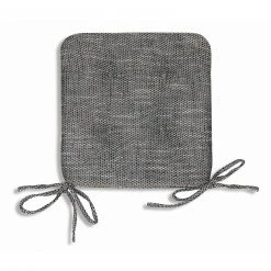 Stuhlkissen - stahl - mit 4 Bändern