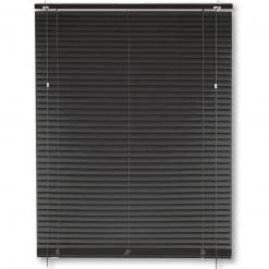 PVC-Jalousie - anthrazit - mit Zubehör - 60x160 cm