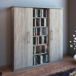 Kommode SANTO - Sonoma Eiche - für 450 CDs 6 Kommode SANTO - Sonoma Eiche - für 450 CDs -Esszimmer Verkaufsgeschäft 9001549300 03 1600Wx1600H