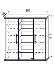 Kommode SANTO - Sonoma Eiche - für 450 CDs 7 Kommode SANTO - Sonoma Eiche - für 450 CDs -Esszimmer Verkaufsgeschäft 9001549300 04 1600Wx1600H